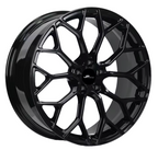 20″ Monoblock Forged Alloy Wheel — 5×112 (Black / Brown) Set of 4