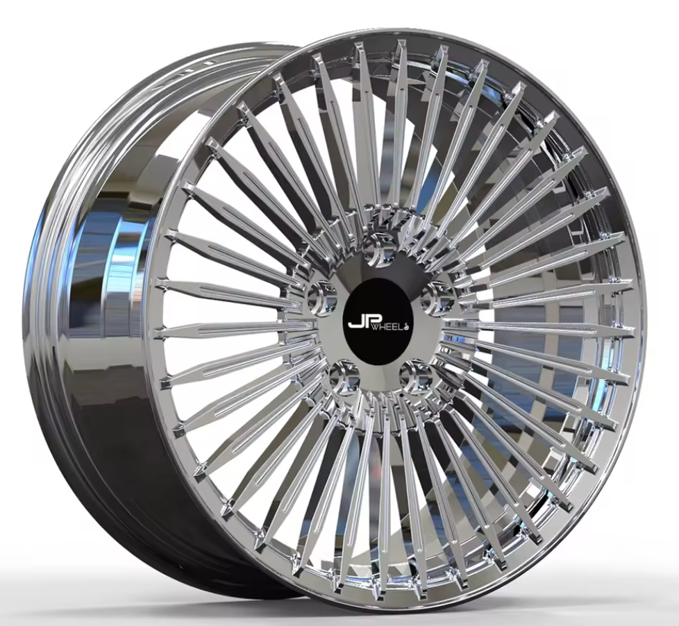20″ Chrome Multi-Spoke Alloy Wheel — 5×120 Bolt Pattern Set of 4