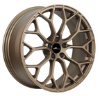 20″ Monoblock Forged Alloy Wheel — 5×112 (Black / Brown) Set of 4
